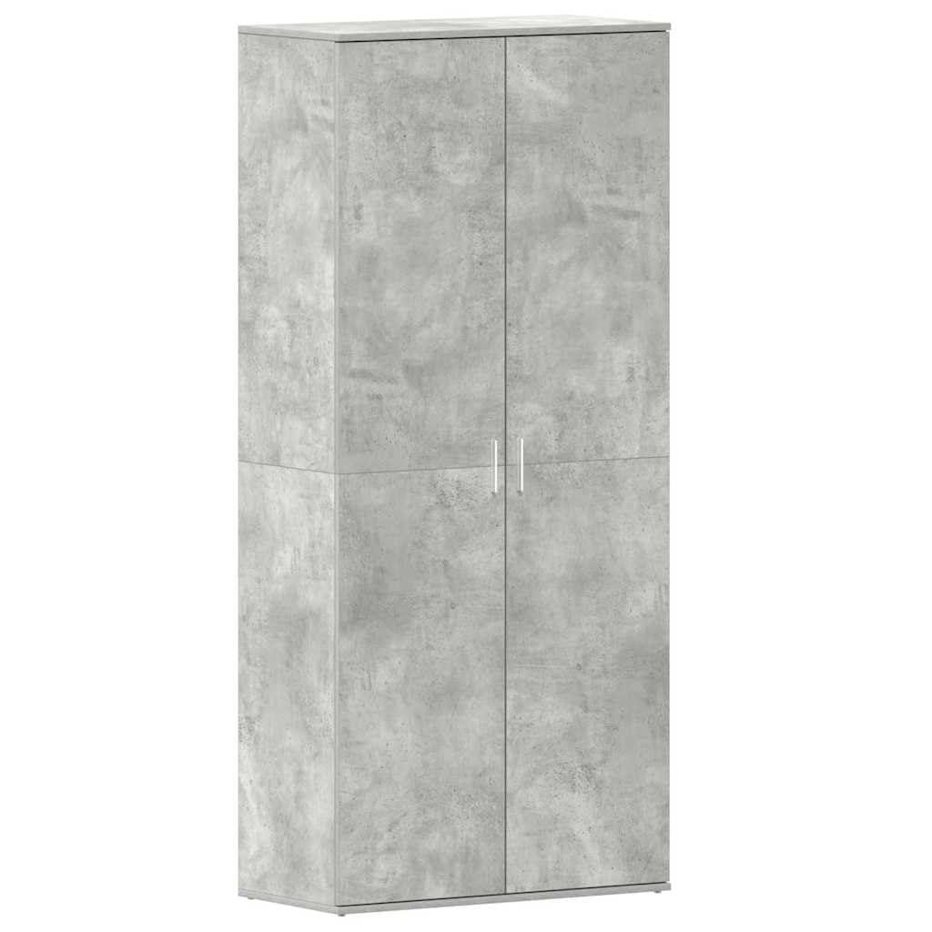 Scarpiera 80 x 39 x 178 cm Legno Ingegneria Grigio Cemento