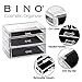 BINO THE MANHATTAN SERIES Acrylic Makeup Drawer Organizer- 3 Drawers | Clear Beauty Organizers and Storage| Cosmetic & Makeup Drawer| Home Organization| Jewelry & Vanity Accessories Drawers