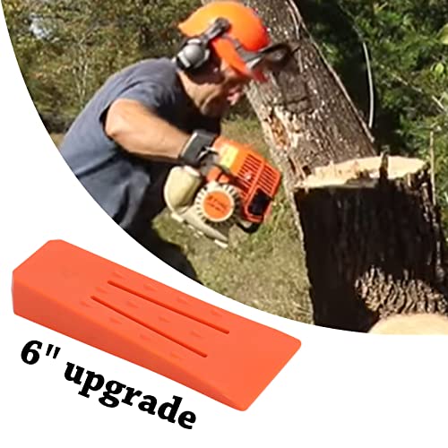6'' Felling Wedges Set for Chainsaw - ABS Plastic Wood Splitting Tree Cutting Wedge, Logging Supplies Tools(6 Packs)