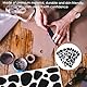 NUOBESTY 6 BläTter Selbstklebende Filzsticker Kuhmuster Diy Bastelfilz FüR Kleidung Und Dekoration, Schwarze Filzplatten FüR Festival Und Party