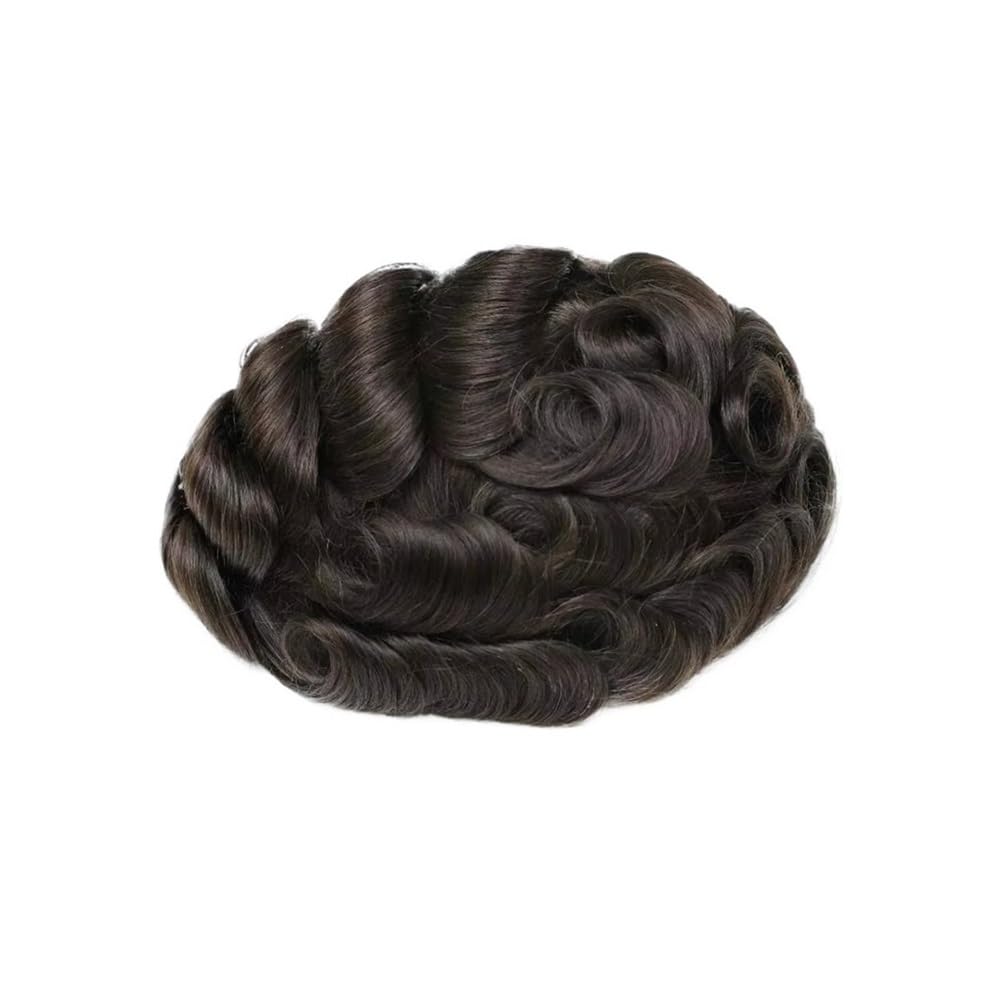 Parrucchino for uomo Parrucca anteriore in pizzo svizzero con capelli umani