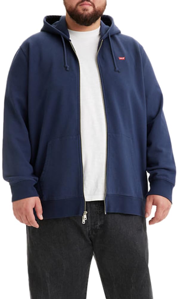 Levi's Big & Tall Original Housemark Zip Up Felpa Originale Uomo (Pacco da 1)