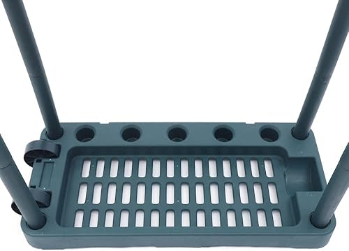 Miniatura 9 de Estante de herramientas de jardín, herramienta de utilidad de garaje al aire libre, mango largo, soporte para trapeador de escoba, torre organizador