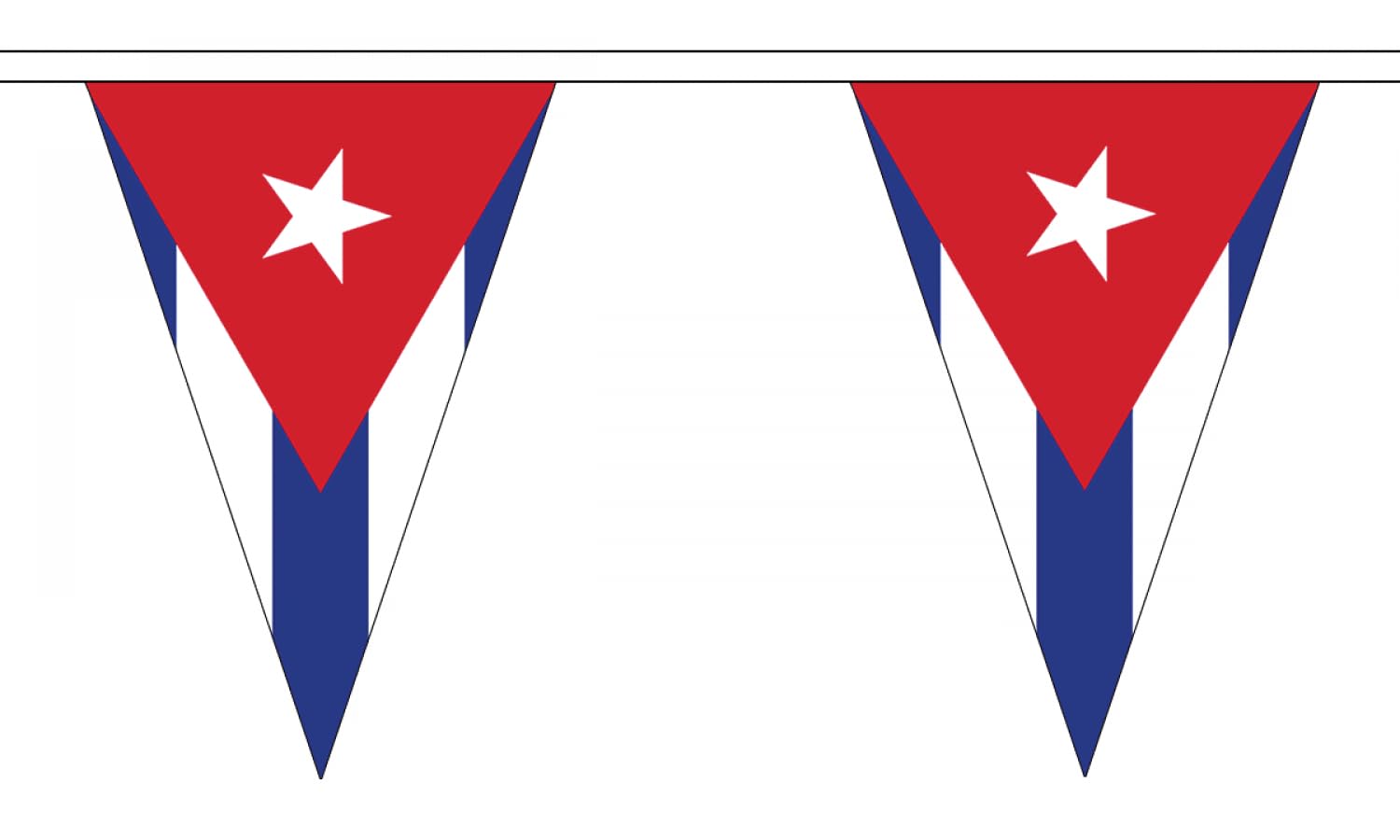 Cuba Flag Bunting 5M Triangle Large 12 Flags FlagSuperstore