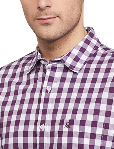 Image of United Colors of Benetton Men's Cotton Slim Fit Shirt