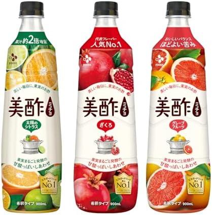 【ミッキー】ざくろ酢 185ml×3本 8箱セット 楽天市場】美酢(ミチョ) ざくろ(900ml*3本セット)【美酢(ミチョ