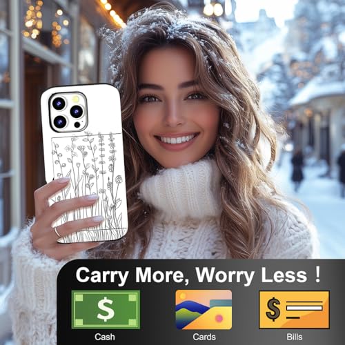 Coque compatible iPhone 15 Pro Max antichoc avec étui portefeuille robuste - 5