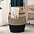 Jute Rope Laundry Hamper by YOUDENOVA, 105L - Woven Collapsible Laundry Basket - Clothes Storage Basket for Blankets organizing, Bedroom Storage, Clothes Hamper – Brown & Black