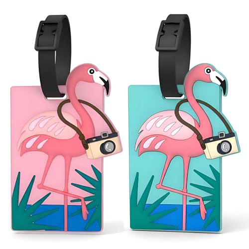 Tags 2 Pack &ndash; Cartoon Silicone Bag Id Labels With Name Car