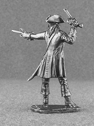 Ronin Miniatures Pirates Of The Caribbean Captain Jack Sparrow Unpainted Tin Metal 54Mm Action Figures Toy Soldiers Size 1/32 Scale #Jacksparrow #TOP4