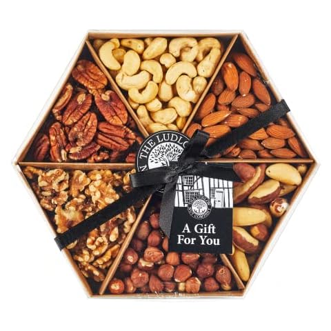 The Ludlow Nut Company Whole Nut Selection Gift-Tray - Assorted Nut Gift Set - 520 Gram Cover