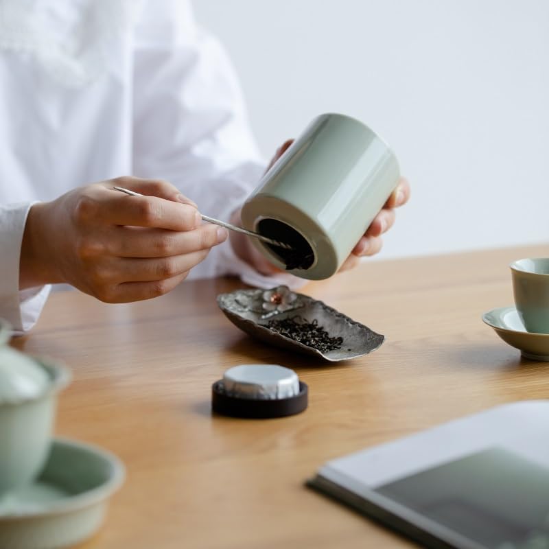 SONGCHAO Sugar Jar Ceramic Tea Cans Household Sealed Cans Storage Cans Portable Storage Cans Storage Cans Tea Cans Tea Canister