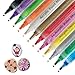 Produktbild Acrylstifte Marker Stifte für DIY Stein, 12 Farben Acrylfarben Marker auf Wasserfest Deko für Felsmalerei, Leinwand, Fotoalbum, Heimwerken, Schulprojekt, Glas, Keramik, Holz, Metall
