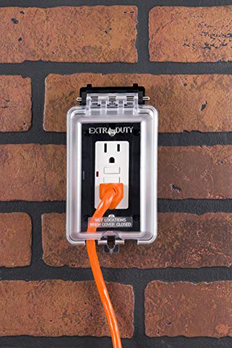 Ultrapro, Black, Outdoor Electrical Outlet Cover, Single Gang, Weatherproof Enclosure, Rated For Wet Locations, 49204 #TOP6