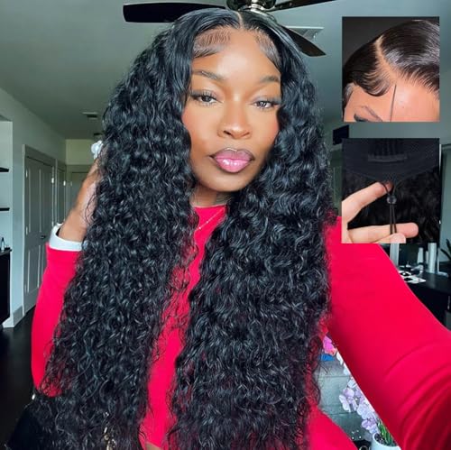 Goulus 7x6 Water Wave Glueless Wigs Human Hair Pre Plucked