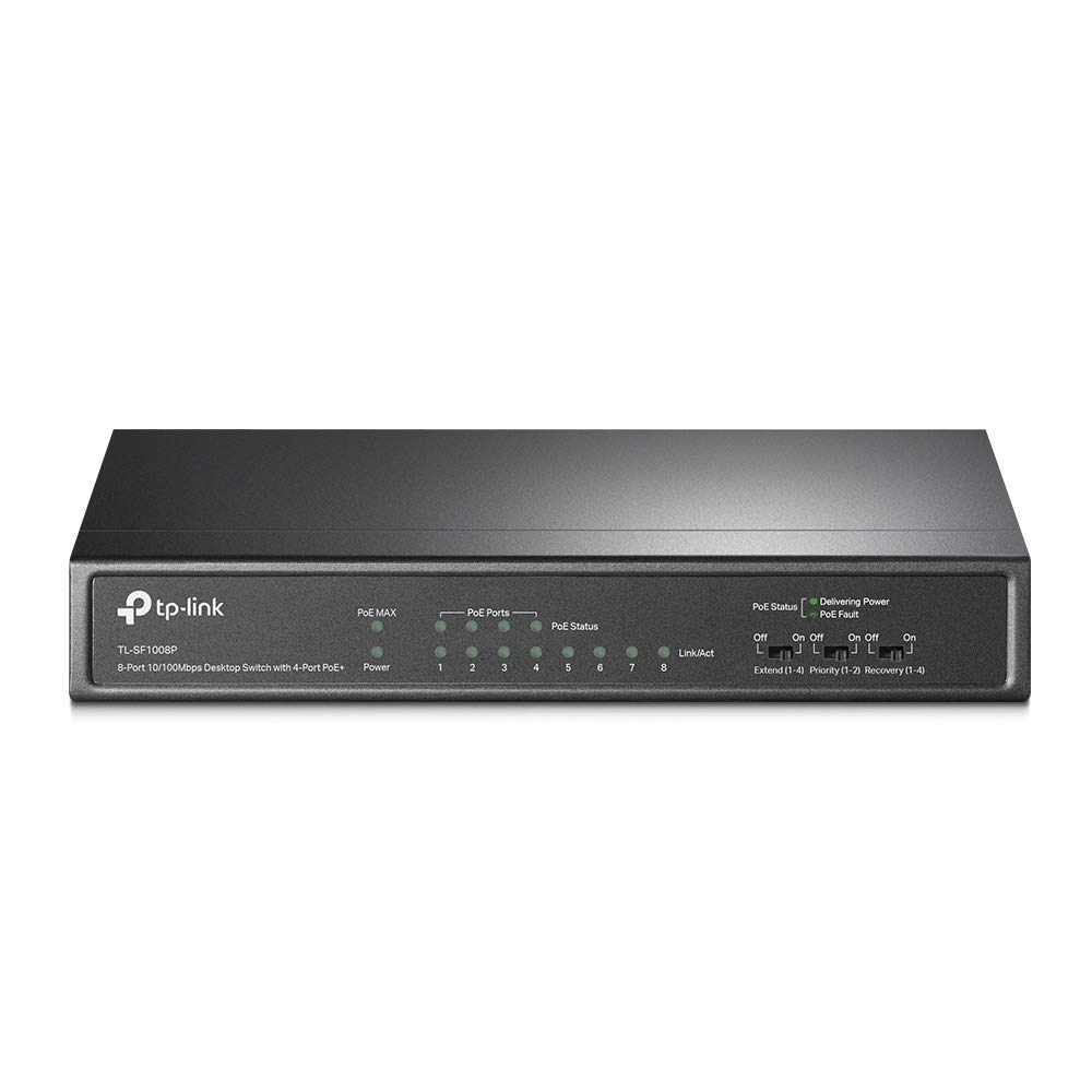 8-Port 10/100Mbps Desktop Switch with 4-Port PoE+