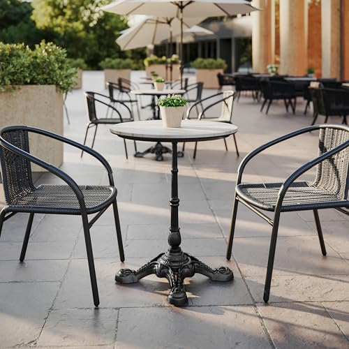 Flash Furniture TopGuard 24" Round Outdoor Tabletop, White by Flash Furniture - Image 5