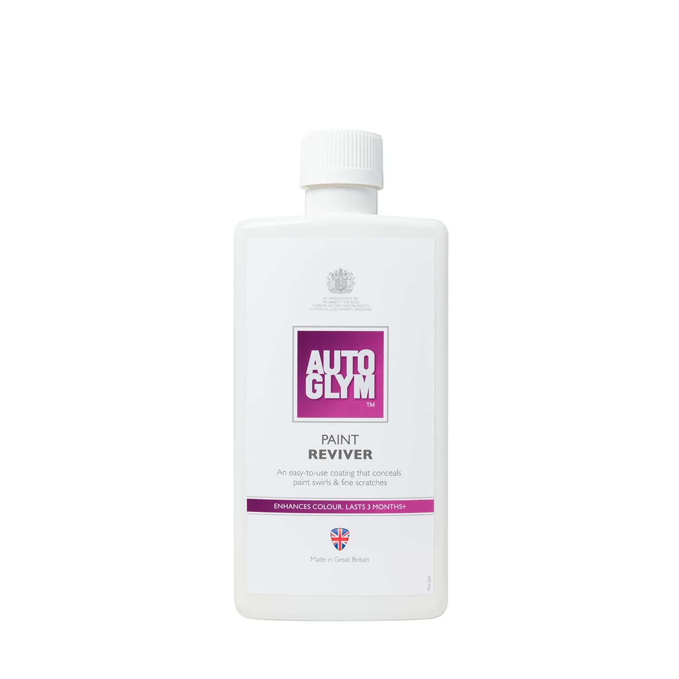 Autoglym Paint Reviver, 500ml - Revives Colour & Gloss for Paintwork, Long-Lasting Results, Conceals Fine Swirl Marks and Light Scratches, Quick and Easy Application by Hand