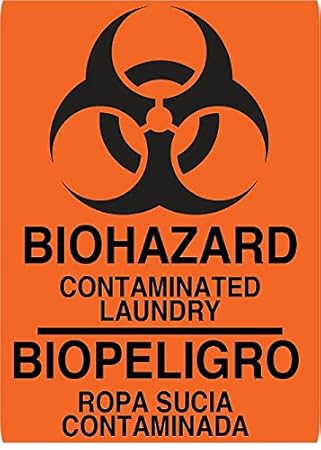 Graphical Warehouse Contaminated Laundry Floor Sign-38