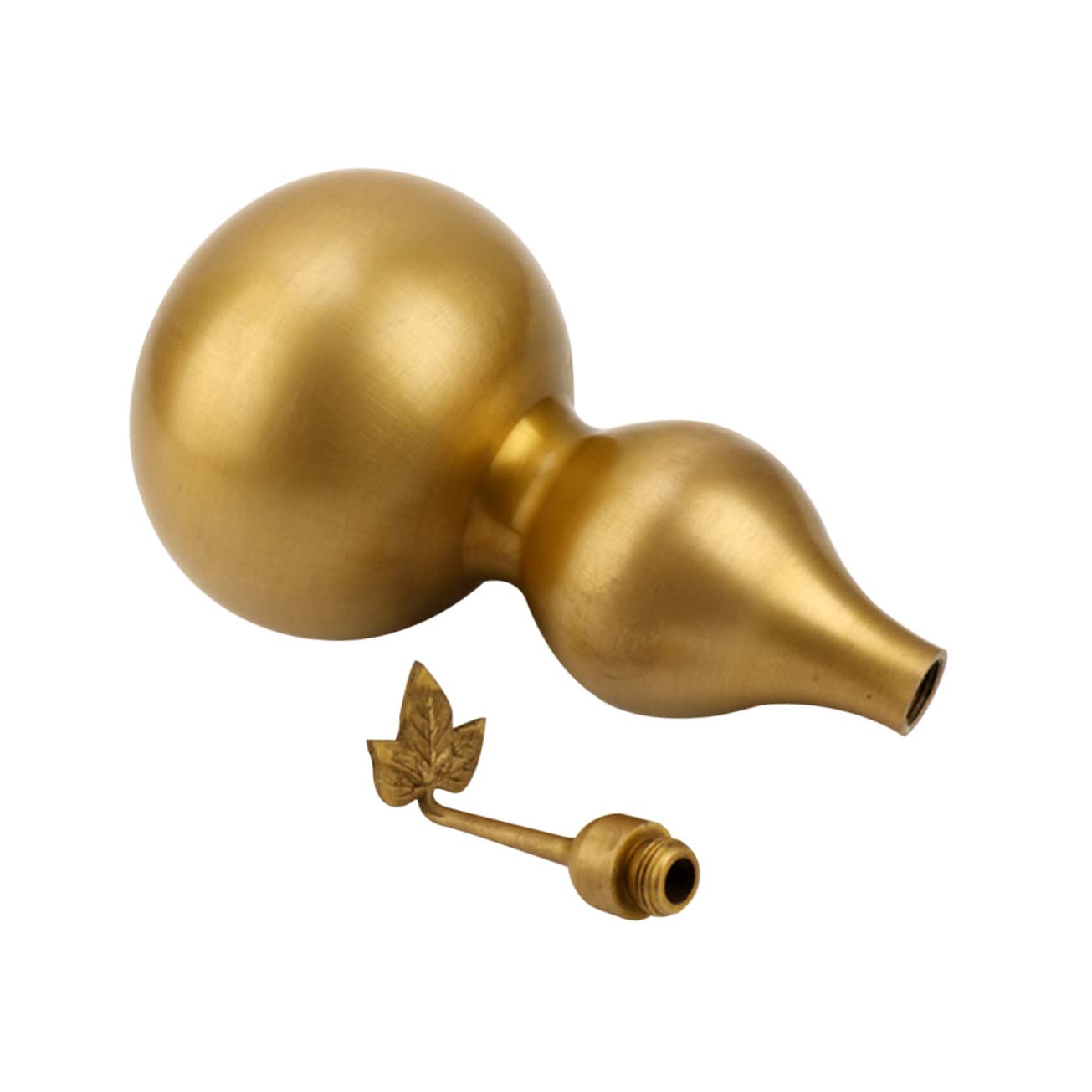 Pure Copper Gourd Retro Home Decor Tabletop Decor Car Golden Metal Gourd Ornament Feng Shui Chinese Copper Figurine Creative Ative Calabash Desk