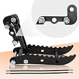 L-Shaped Bracket Hydraulic Thumb Clip for Typhon,Agt Mini-Excavators up to 3 Tons and L-Bracket Classic Mini-Excavators,Chinese Mini-Excavators,3-Hole Hydraulic Thumb Attachment with 2 Hydraulic Hoses