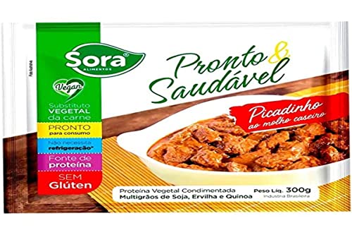Picadinho Molho Caseiro Vegetal Multigrãos Vegano Sora 300G  