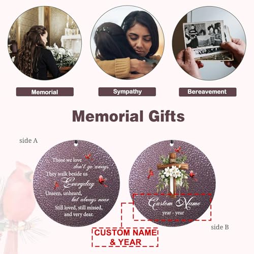 Image of Customized Windchimes in Memory of a Loved One, Memorial Wind Chimes for Loss of Loved One, Sympathy Gifts for Bereavement Remembrance