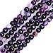 Produktbild Natürlicher blauer Tigerauge Edelstein Halbedelstein rund 6 mm Perlen für Schmuckherstellung DIY Armband Halskette Basteln 38,1 cm, Purple Onyx Agate, 6 mm