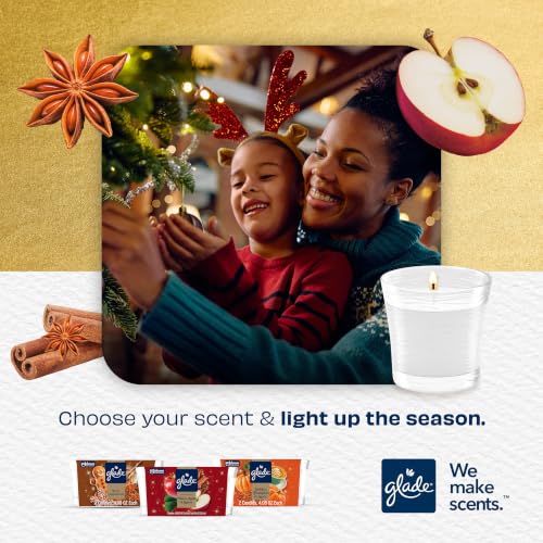 Glade Jar Candle, Warm Apple & Spices, 4.08oz., 3 Count - image 6