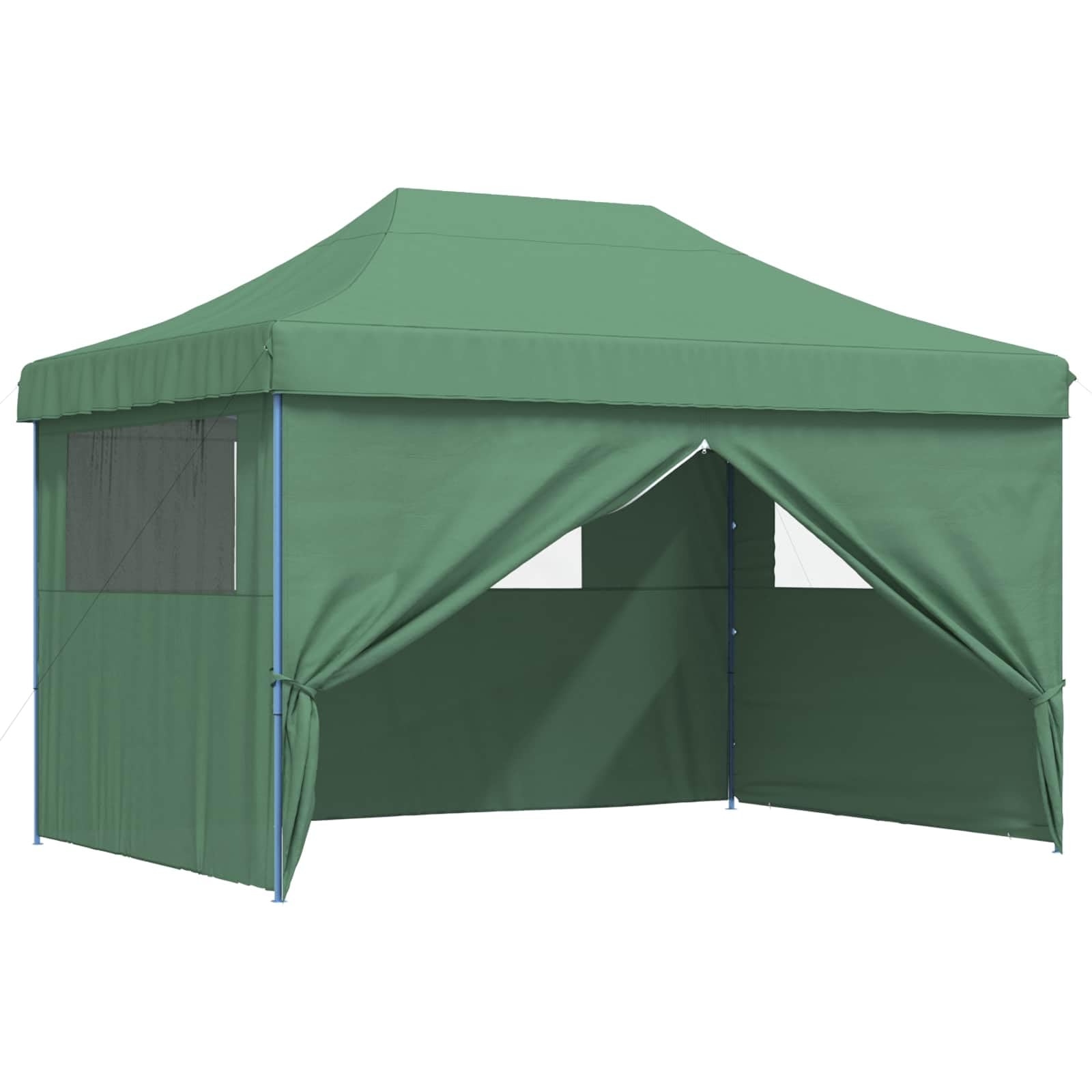 Zielony namiot imprezowy 279 x 410 x 315 cm tkanina Oxford