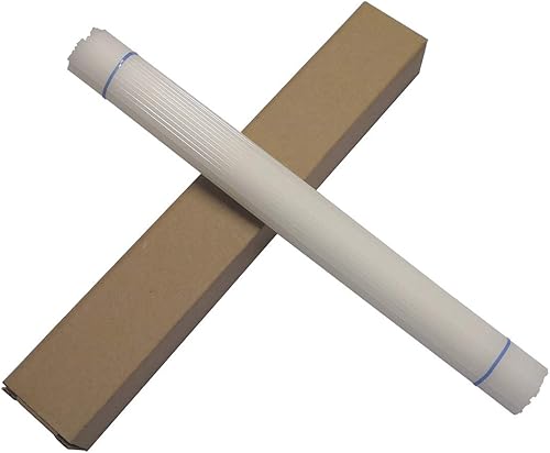 Miniatura 2 de Varillas de soldadura de plástico de polietileno de alta densidad de color blanco - 52 pies de longitud, 0.2 pulgadas de ancho x 0.1 pulgadas de alto