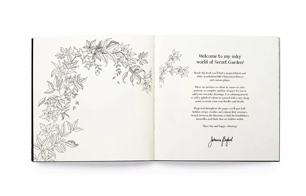 Miniature Secret Garden /anglais: A Pocket-Sized Coloring Book for Adults