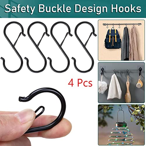 Okdeals AM8AM0F4ALUS S Hooks Practical Rack Garden Bathroom Anti-Drop Safety Buckle Hook 4Pcs thumb #5