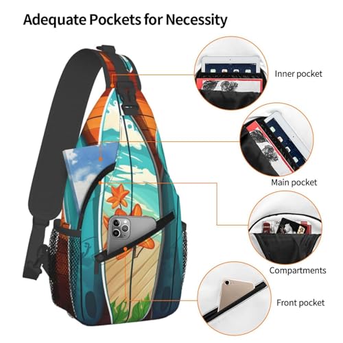 Morrales Sling Crossbody para Senderismo y Exterior miniatura 3