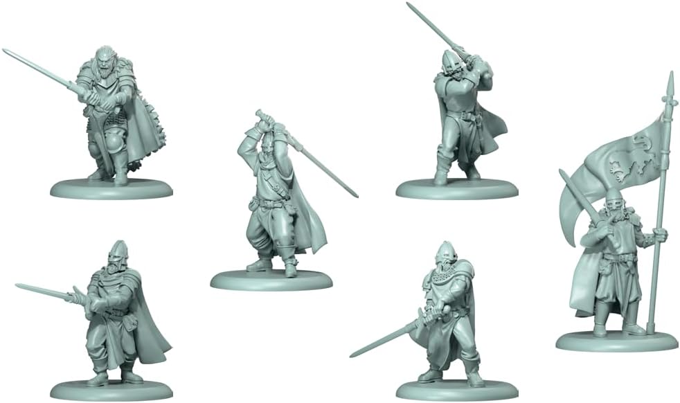 A Song of Ice and Fire Tabletop Miniatures Game Winterfell Guards Unit Box - Stark Frontline Infantry, Strategy Game for Adults, Ages 14+, 2+ Players, 45-60 Min Playtime, Made by CMON