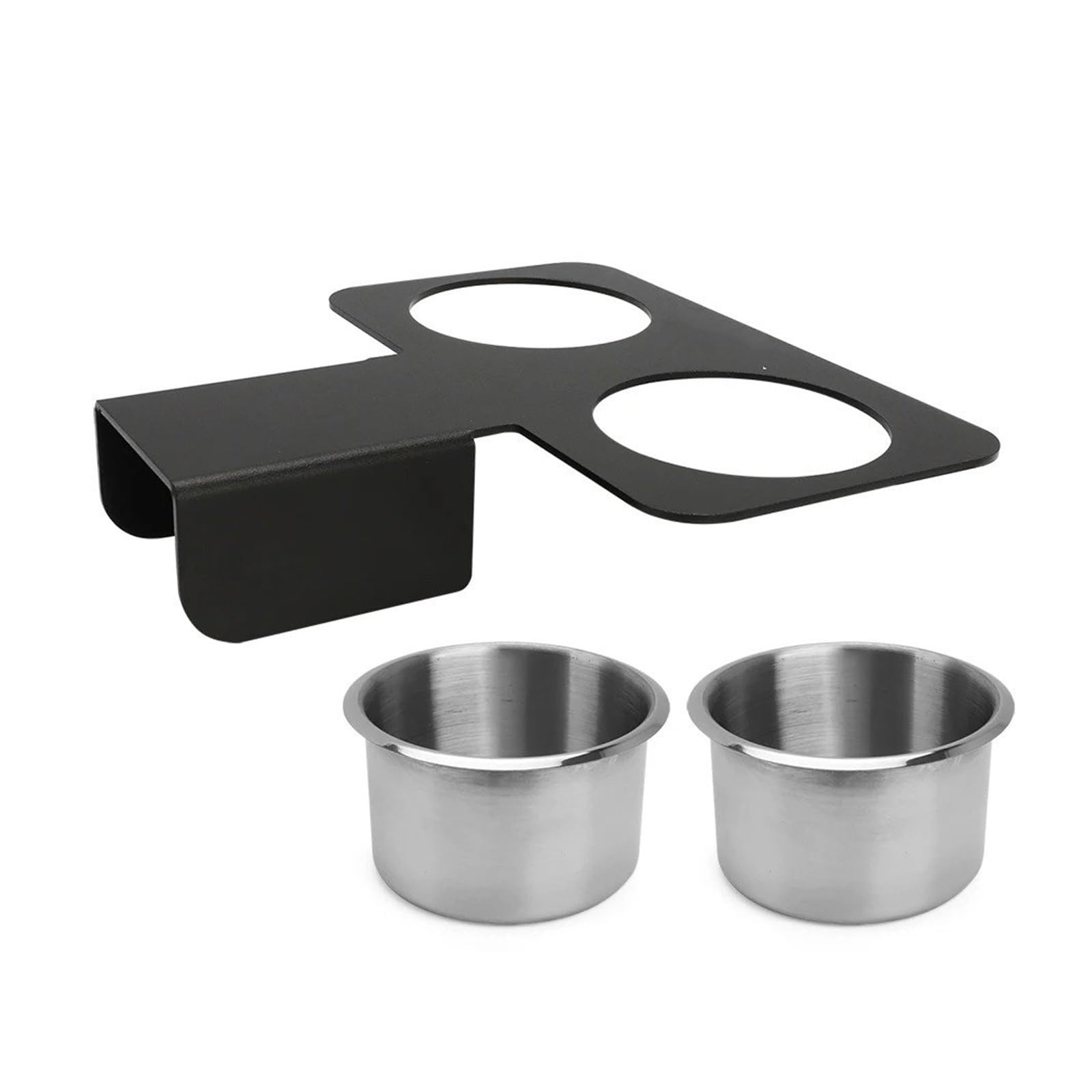 Porta Vasos Universal Coche para Chevy para Gmc Square Body Pickup Truck 1973-1987/1991 Portavasos Negro con Dos Portas Botellas Coches
