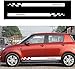 Gemmry Pegatina Laterales para Puertas del Coche, Sport de Carreras de Cuerpo Lateral de Vinilo Impermeable Calcomanías Pegatinas para Suzuki Swift Cuerpo de Decoración Accesorios