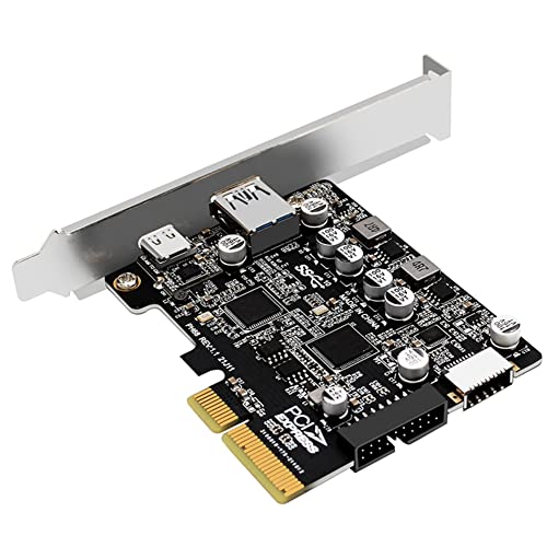 Carte adaptateur PCIe 3.0 USB 3.2 ultra rapide 10 Gbps avec connecteur Type-E