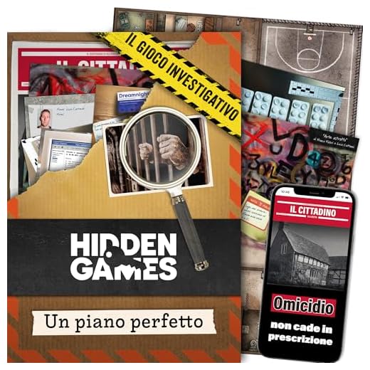 Hidden Games Luogo del Reato - Un piano perfetto - Italiana - Gioco realistico della scena del crimine, gioco emozionante del detective, gioco della stanza di fuga