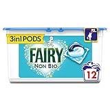 Fairy Non Bio Pods Washing Liquid Capsules for Sensitive Skin, 12 Washes