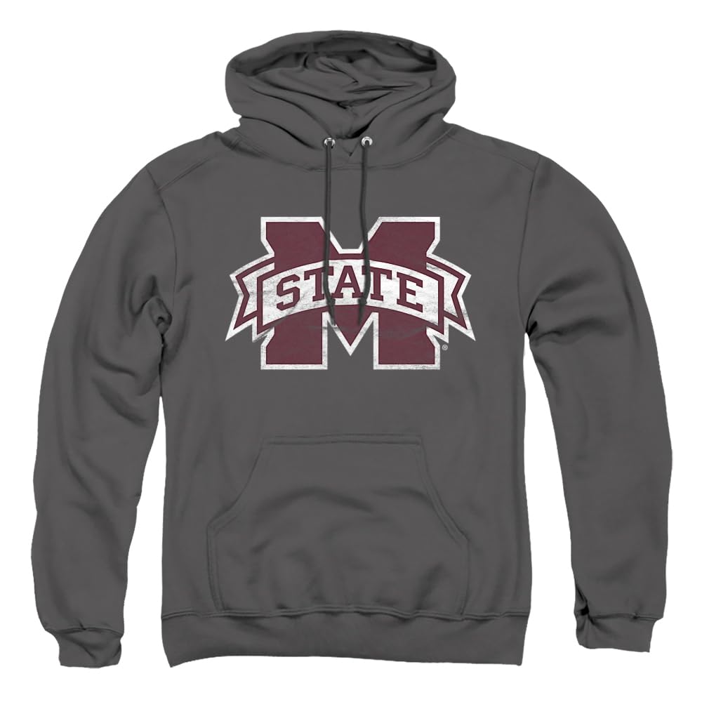 LOGOVISION Official Collegiate Distressed Primary Logo Adult Pullover Hoodie Collection — view 249