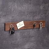  Woods Schlüsselbrett Holz magnetisch Nuss-Holz I Schlüsselablage I magnetische Messerleiste I Wanddekoration aus Holz handgefertigt in Bayern I Schlüssel Aufhänger Home I Schlüsselhalter 45 cm