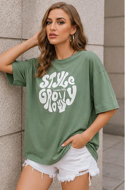 Image of London Hills Women's Cotton Regular Fit T-Shirt