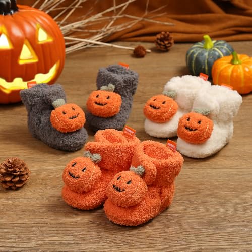 Baby Boys Girls Booties Infant Newborn Sock Shoes Slippers Winter Warm Crib Footwear First Walkers3