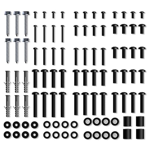 TV Mounting Screws Kit 100pcs - Universal VESA Screws Spacers & Washers for Samsung/Sony/LG TVs up to 80 - Fits All Brackets & Stands | UK Stock by XINLEI