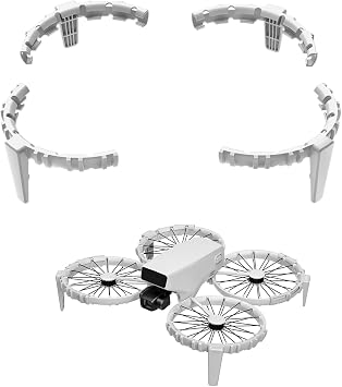 Flip Propeller Guard, Anti-Collision Propellers Guard With Landing Gear for DJI Flip Drone, Elastic TPU Bumper Ring Collision Impact Protection Lightweight 26g Quick-Release Frame Cover
