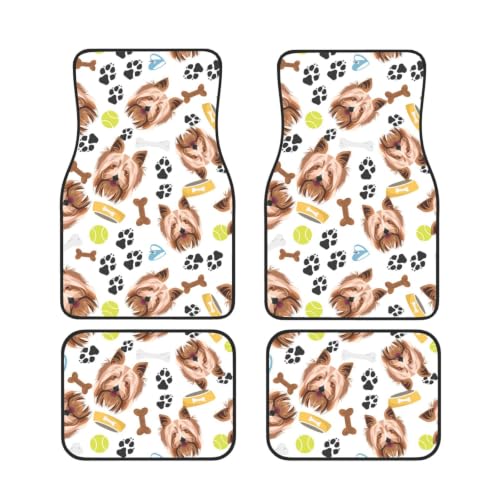 Alfombrillas de neopreno Yorkshire Terrier para coche: la alegría de tu perro en cada viaje