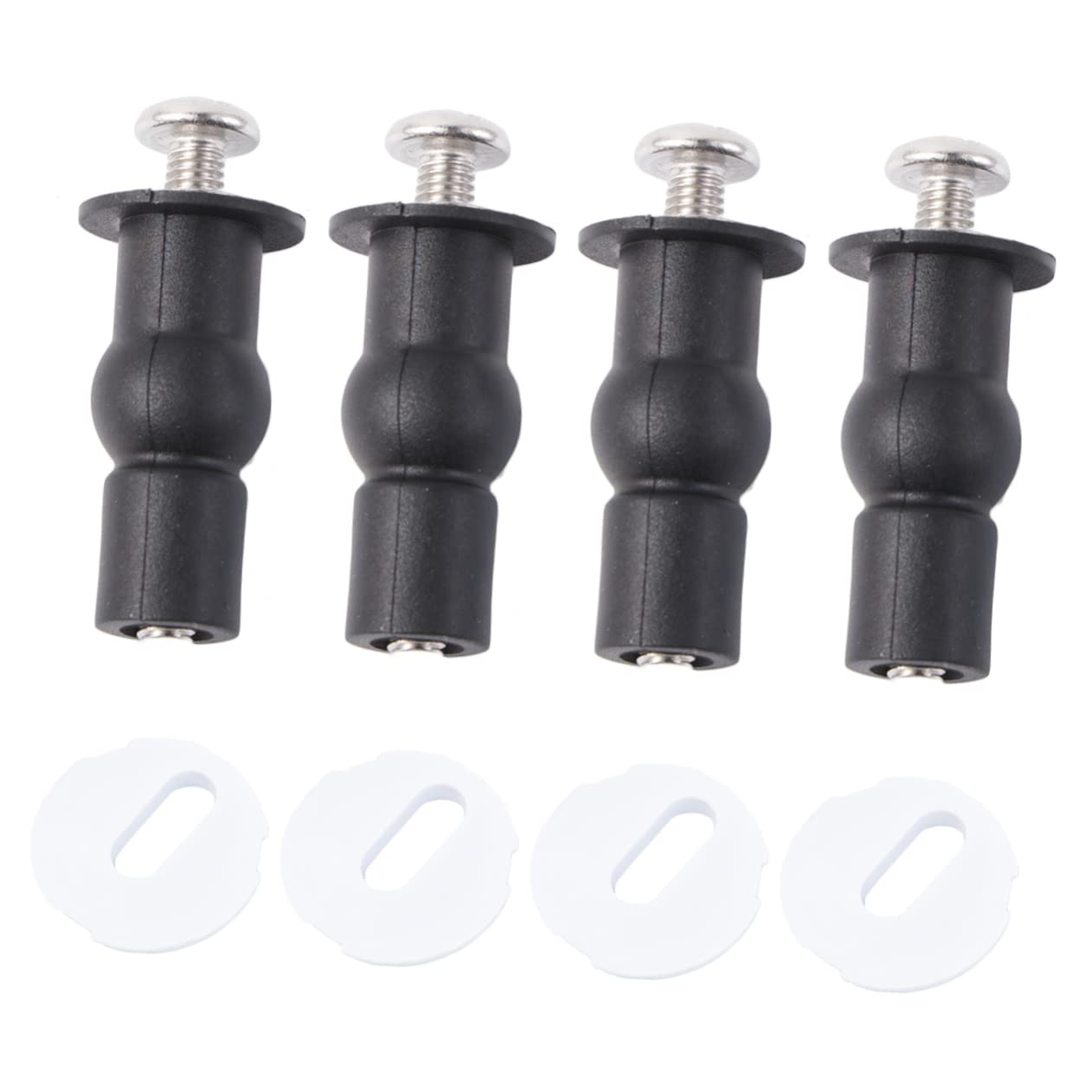 Tacos de expansión de metal, 2 herramientas de goma para inodoro, accesorios de inodoro, tornillo, expandir (As Shownx2pcs, 4 x 1.4 cm x 2 unidades)