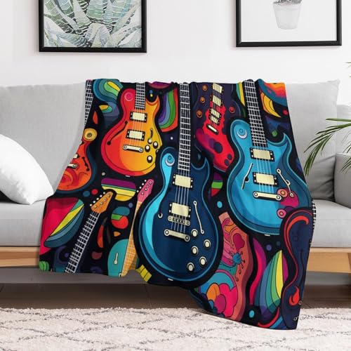 Plaid guitare et couverture polaire pour vos soirées sur le sofa