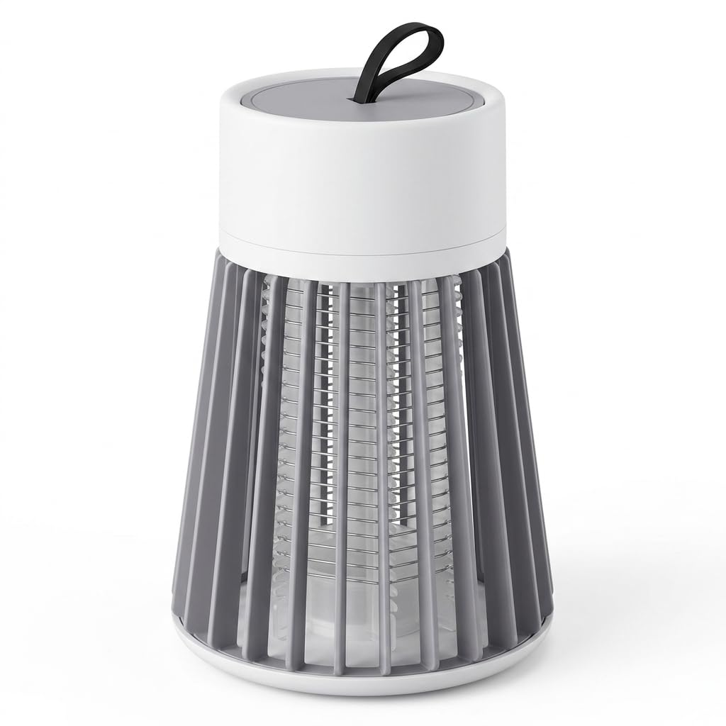 USB Rechargeable Mosquito Killer Lamp, Portable UV Mosquito Zapper with 365nm UV Light, Indoor Outdoor Insect Trap, Fly Bug Killer, Silent Electric Mosquito Killer with Hanging Hook-image-12